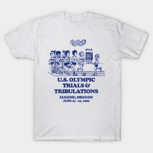 Vintage 1980 Defunct US Olympic Trials and Tribulations T-Shirt